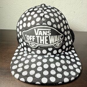 Vans Black and White Dot Pattern Cap